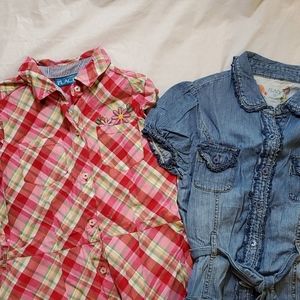 2 Children's Place shirtdresses, size 10
